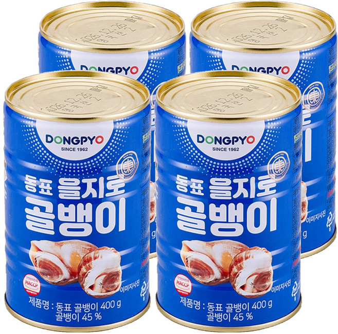 동표을지로 골뱅이 통조림, 400g, 4개