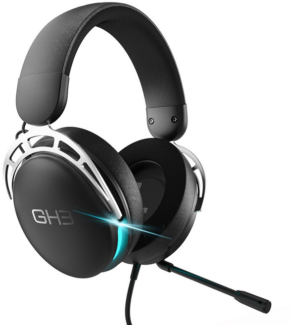 에이투 게이밍 가상 7.1채널 프리미엄 유선 헤드셋, SILVER, ATWO GH3