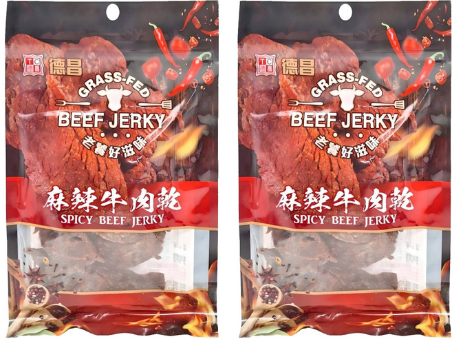 德昌 麻辣牛肉乾, 100g, 2包