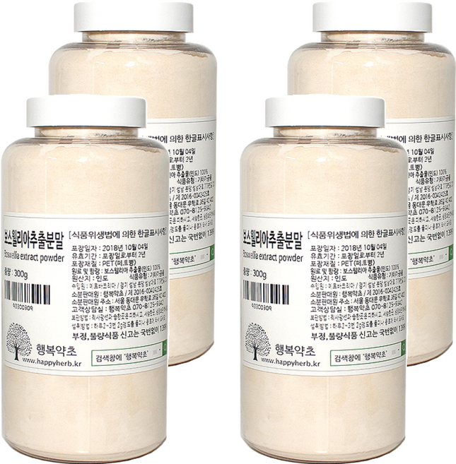 행복약초 보스웰리아 추출분말, 300g, 4개