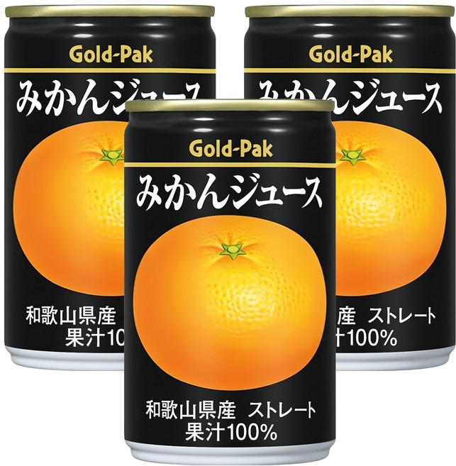 Gold-Pak 蜜柑原汁, 3個, 160ml