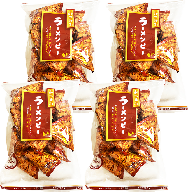 日本橫井 三角包花生點心麵, 208g, 4袋