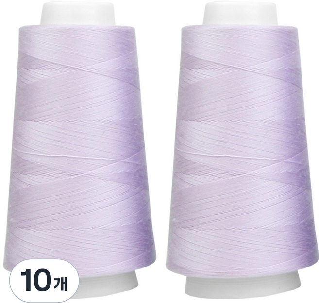 유니크 프리미엄 OWL 코아사 45수 2합 실, 25 라일락, 10개