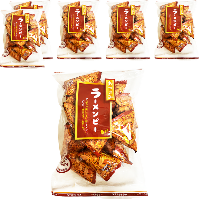 日本橫井 三角包花生點心麵, 208g, 6袋