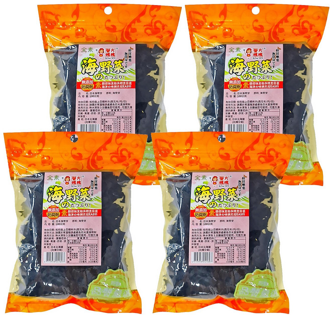 譽方媽媽 日本海帶芽, 100g, 4包