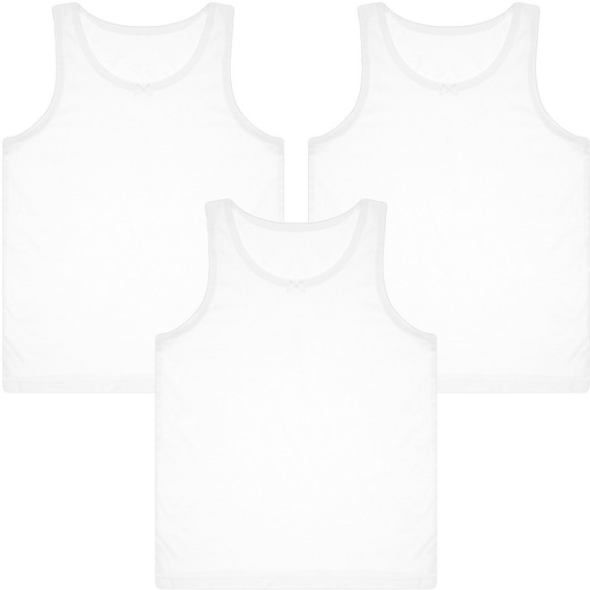 BASE ALPHA ESSENTIALS 女童100%純棉日常背心 3件