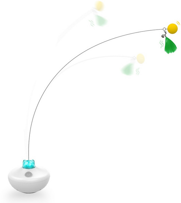 BENTOPAL 邦特普 太空貓星人旋轉逗貓儀 108 x 108 x 63mm 198g, 多色, 1個