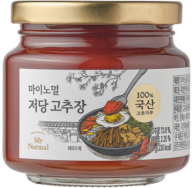 마이노멀 저당 고추장, 230g, 1개