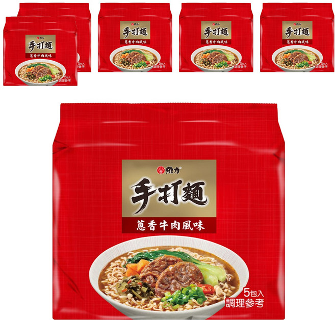 維力 手打麵 蔥香牛肉風味 80g, 30包