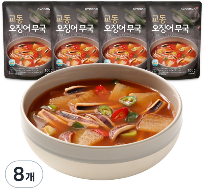 교동식품 오징어무국, 500g, 8개