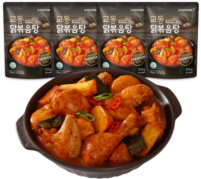교동식품 프리미엄 닭볶음탕, 570g, 4개