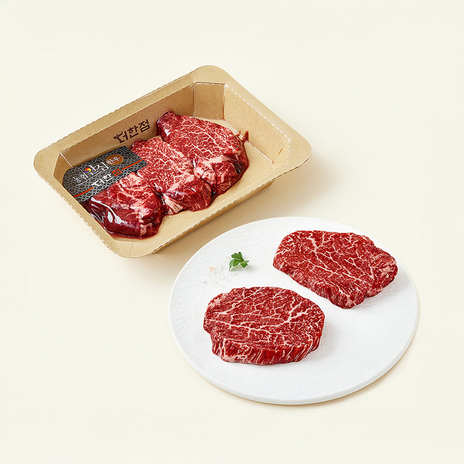 농협안심한우 더한점 안심 1++등급 구이용 (냉장), 1개, 200g