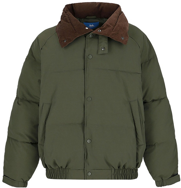 UCLA 남녀공용 코듀로이 카라 오버핏 패딩점퍼 UBWPAC1