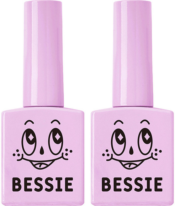 BESSIE 컬러 젤, P07 바비핑크, 11ml, 2개