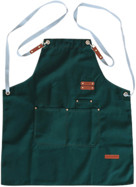 깨비다 방수 바리스타 앞치마, 그린, 1개
