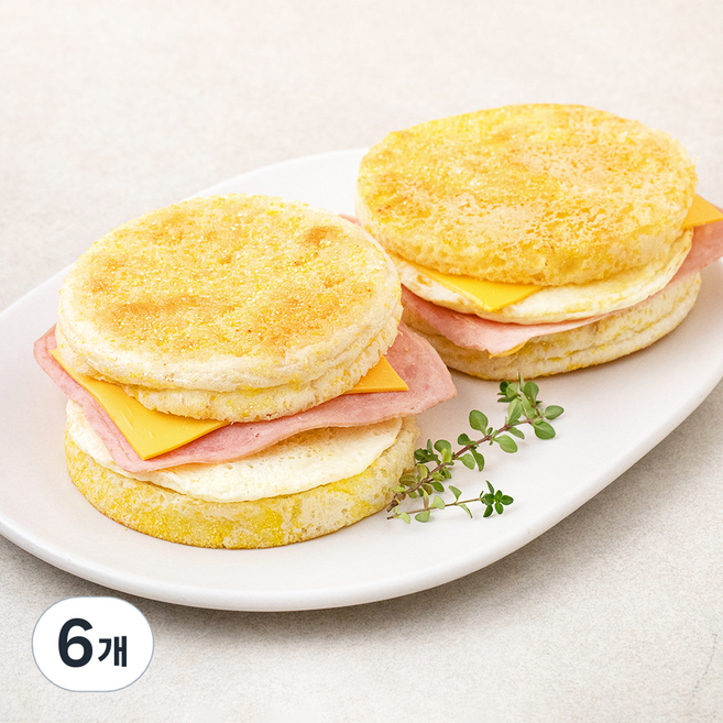 조르니키친 치즈계란 모닝머핀 2개입, 6개, 280g