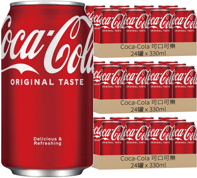Coca-Cola 可口可樂 汽水, 330ml, 72罐