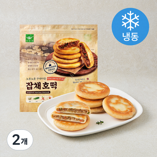 사옹원 잡채호떡 (냉동), 100g, 2개, 8개입