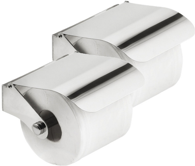 온트리 스테인리스 두루마리 휴지걸이, 실버, 2개