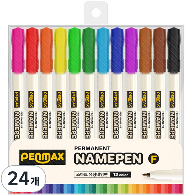 펜맥스 네임펜 세트, 혼합색상, 24개