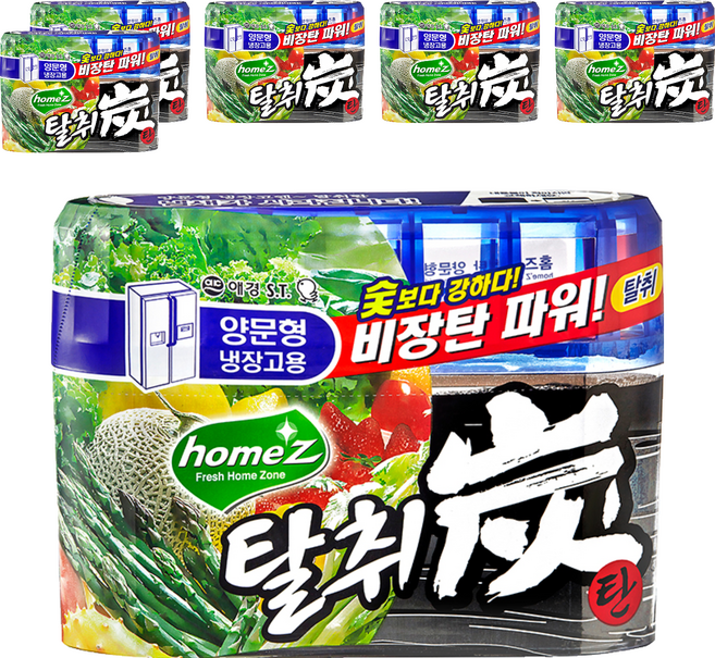 홈즈 탈취탄 양문형 냉장고용 본품, 240g, 6개