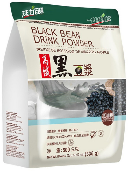 健康時代 高纖黑豆漿 無糖, 500g, 1包