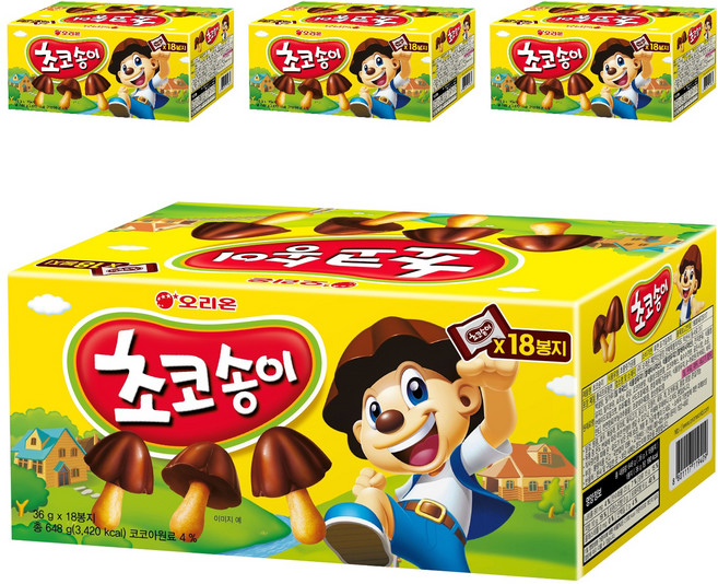 초코송이, 648g, 4개