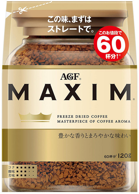 AGF MAXIM 箴言金袋咖啡, 1包, 120g, 1入