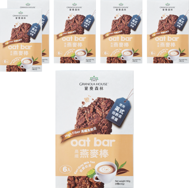 GRANOLA HOUSE 宴麥森林 燕麥棒 伯爵奶茶 6入, 192g, 6盒