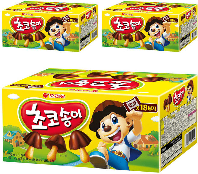 초코송이, 648g, 3개