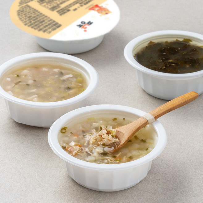 짱죽 영양국 A세트(12~15개월부터), 한우소고기미역국 + 닭고기영양진국 + 맑은연두부국 + 한우무국, 670g, 1세트