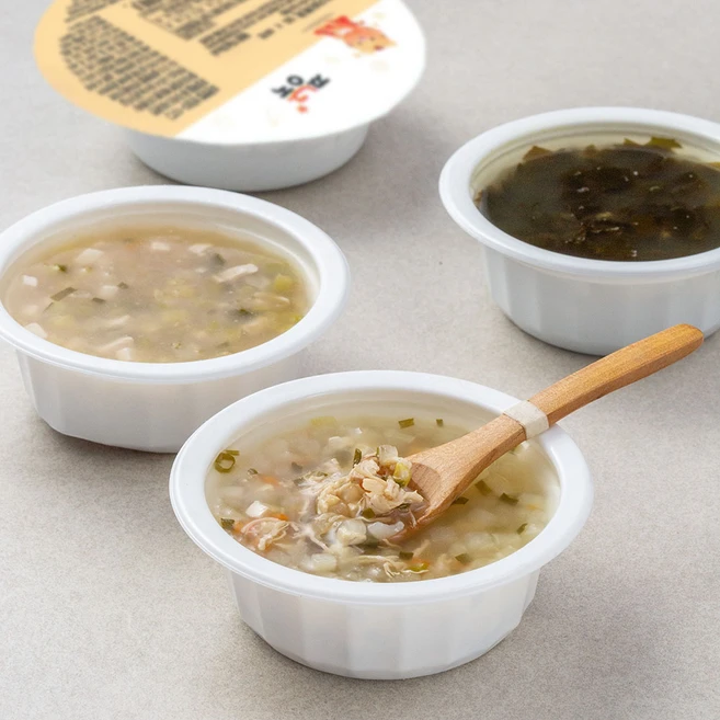 짱죽 영양국 A세트(12~15개월부터), 한우소고기미역국 + 닭고기영양진국 + 맑은연두부국 + 한우무국, 670g, 1세트 - 쿠팡