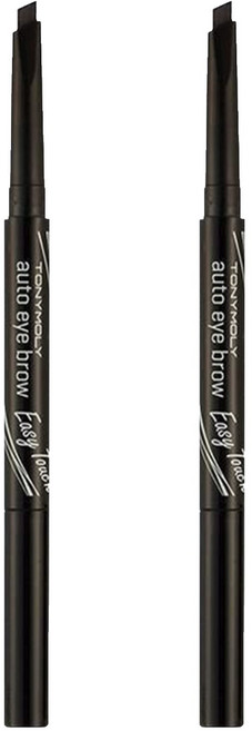 TONYMOLY 雙頭眉筆 0.4g, 01 黑色, 2支