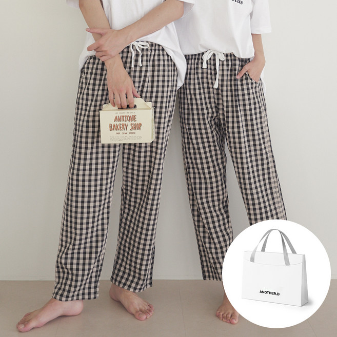 어나더디 커플용 편안에어 9부 잠옷 바지 + 선물패키지 세트