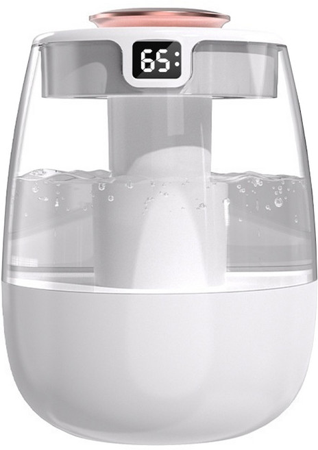 YUNMI 雙噴頭納米霧化水氧機濕度數顯智能加濕器, J10, 白色