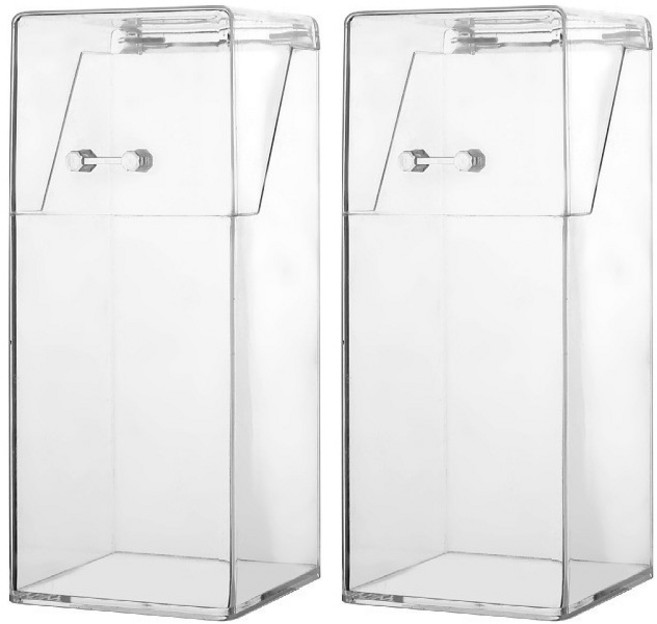 윰스 브러쉬 보관함, 2개, 투명