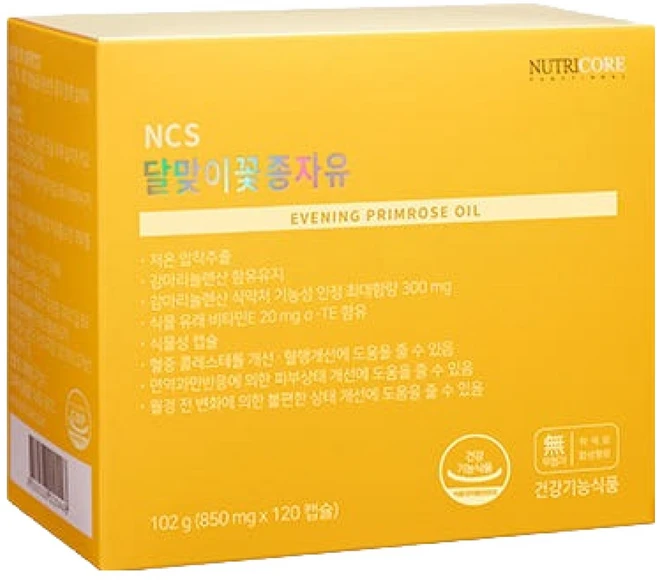 뉴트리코어 달맞이꽃종자유 영양제, 120정, 1개 - 쿠팡