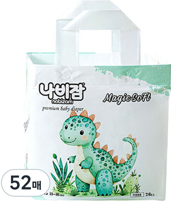 나비잠 매직소프트 팬티형 기저귀 남여공용, 특대형(XL), 52매
