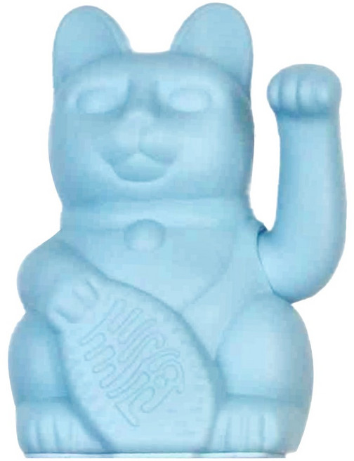 Diminuto Cielo 幸運繽紛自動招手招財貓, 淺藍色