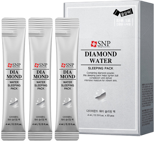 에스엔피 다이아몬드 워터 슬리핑팩 스틱형, 4ml, 20개