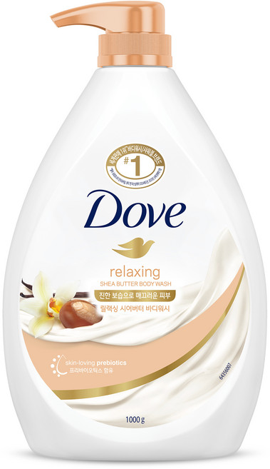 도브 릴랙싱 시어버터 바디워시, 1kg, 1L, 1개