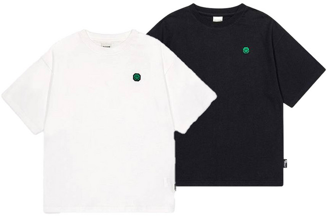 젤리스튜디오 아동용 스마일 베이직 반팔 티셔츠 2p