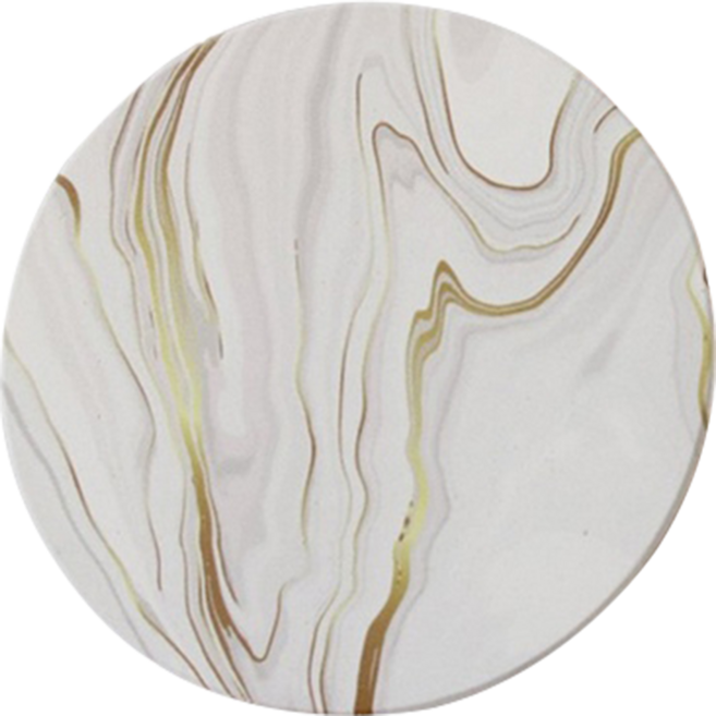 大理石紋吸水杯墊6入組 附架子, 大理石紋, 1組