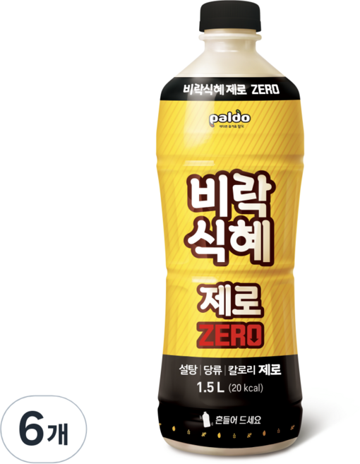 팔도 비락식혜 제로, 1.5L, 6개