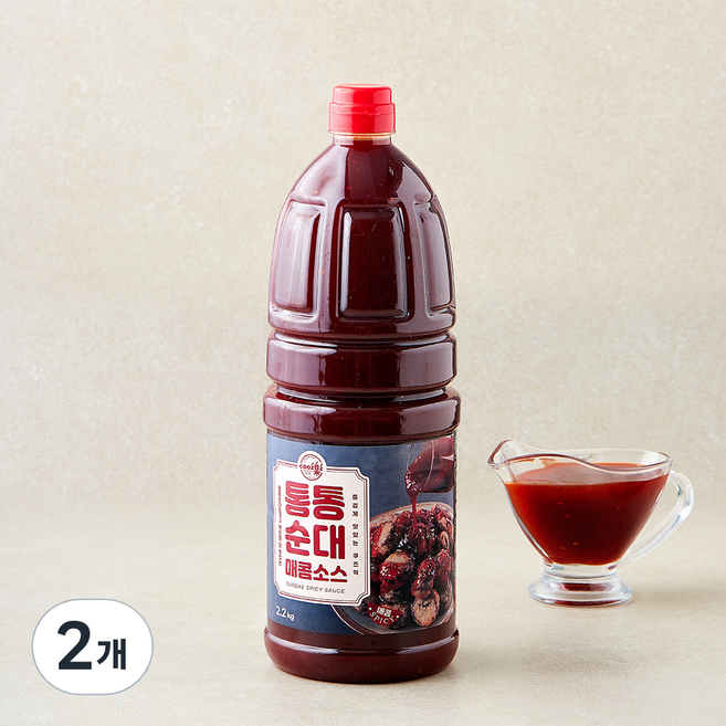 쿠즈락 통통 순대강정 소스 매콤한맛, 2.2kg, 2개