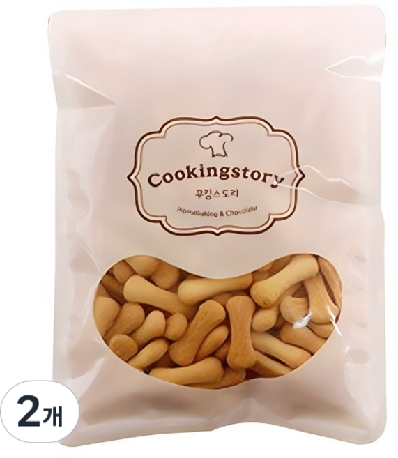 쿠킹스토리 냠냠이 비스킷 미니스틱, 200g, 2개