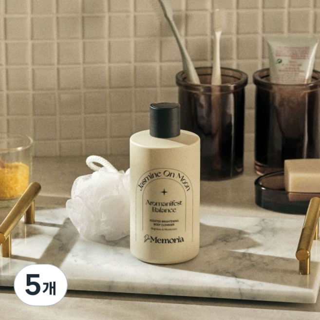 드메모리아 여성용 센티드 브라이트닝 바디클렌저 03 쟈스민 온 문, 300ml, 5개