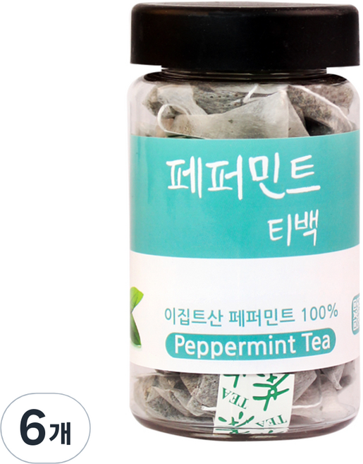 내몸에약초 페퍼민트차, 1g, 20개입, 6개