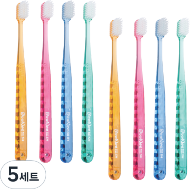 본니 이중 슬림모 칫솔 110 sh 7p + 다른 칫솔 세트 랜덤발송, 5세트