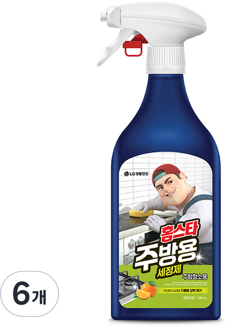 홈스타 맥스 프레쉬 주방용 세정제, 500ml, 6개